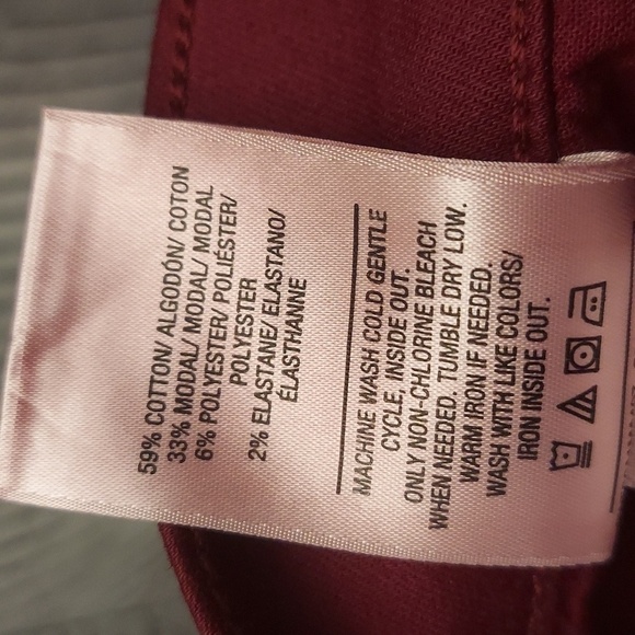 HUDSON Nico Super Skinny Burgundy Wax Coated Jeans - Picture 13 of 13